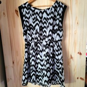 Maurices XL Black and White Dress